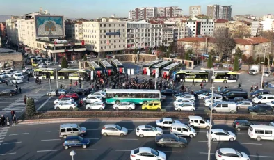 Kayseri Büyükşehir Belediyesi, 15 Yeni Elektrikli Otobüsü Ulaşım Filosuna Ekledi