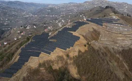 Doğu Karadeniz’in yüksek tepeleri güneş enerji santralleri ile kaplanıyor