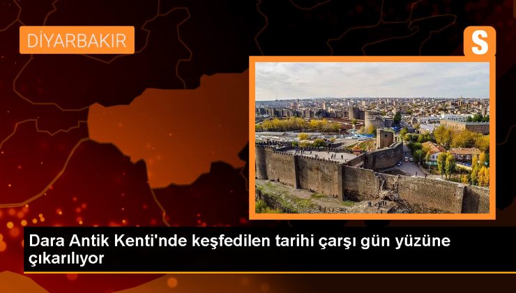 Mardin’deki Dara Antik Kenti’nde tarihi çarşı keşfedildi