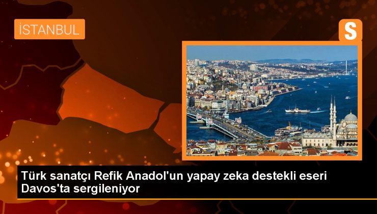 Refik Anadol, yapay zeka modeliyle doğayı temel alan eserini sergiliyor