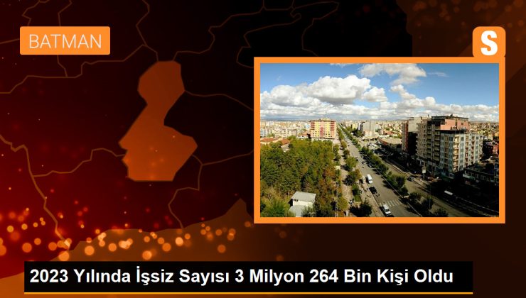 2023 Yılında İşsiz Sayısı 3 Milyon 264 Bin Kişi Oldu