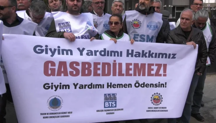 Kamu Emekçileri, Giyim Yardımının Gasp Edilmesini Protesto Etti