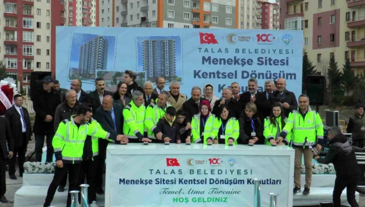 Talas Belediyesi Menekşe Sitesi’nin Temelini Attı