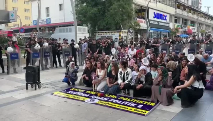 Van Kadın Platformu, artan kadın cinayetlerini protesto etti