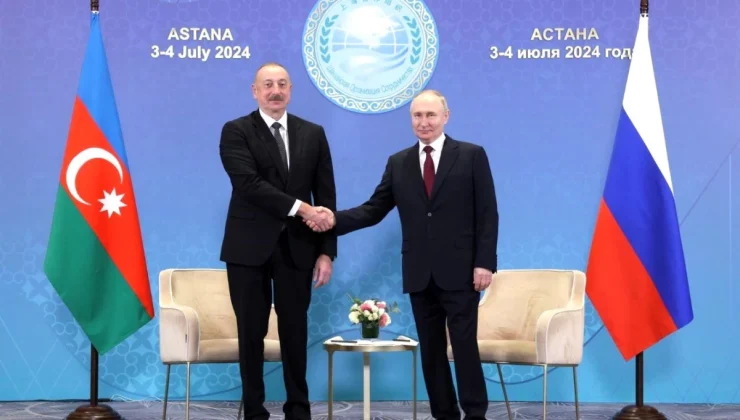 Aliyev ve Putin, Astana’da görüştü