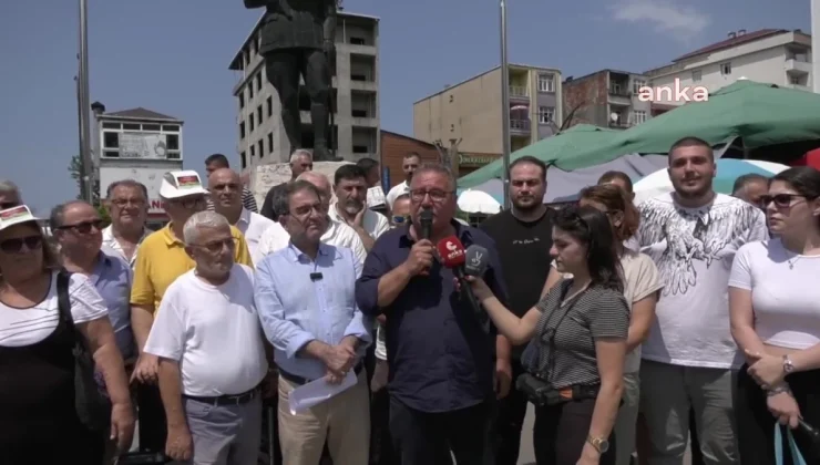 CHP Rize İl Örgütü, ÇAYKUR’un çay alım politikasını protesto etti