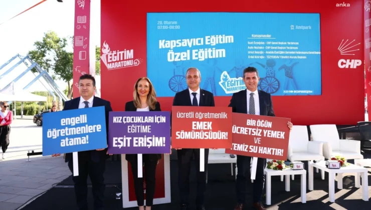 CHP’nin düzenlediği Eğitim Maratonu’nda çocukların eğitim hakkı tartışıldı