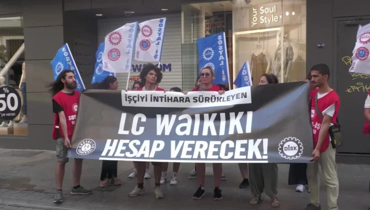 Disk-Sosyal İş, İşçi Muhammed Yavuz’un Mobbing Nedeniyle İntiharını Protesto Etti: “Cinayetin Birinci Sorumluları Lc Waikiki Patronları”