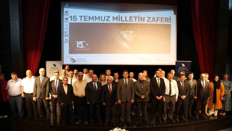 Düzce Üniversitesi’nde 15 Temmuz Milletin Zaferi paneli düzenlendi