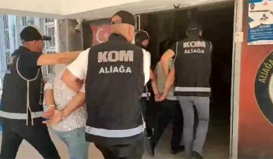 İzmir’de Aliağa Gümrüğü ve gümrük müşavirliklerine yönelik yolsuzluk operasyonunda 77 şüpheli gözaltına alındı