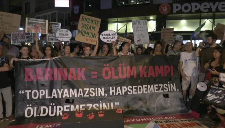 İzmir’de Hayvan Hakları Savunucuları Kanun Teklifini Protesto Etti