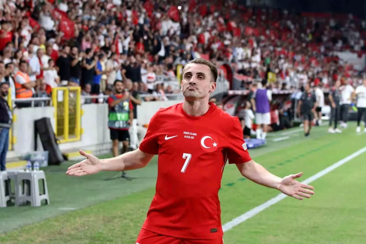 Kerem Aktürkoğlu İzlanda karşısında hat-trick yaptı